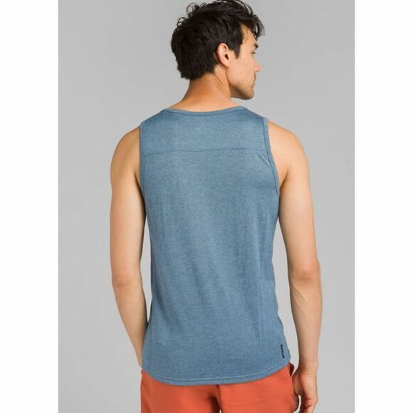 New Mens M NWT Prana Red Rusted Transverse Sleeveless Shirt Recycled Sustainable - Picture 2 of 5